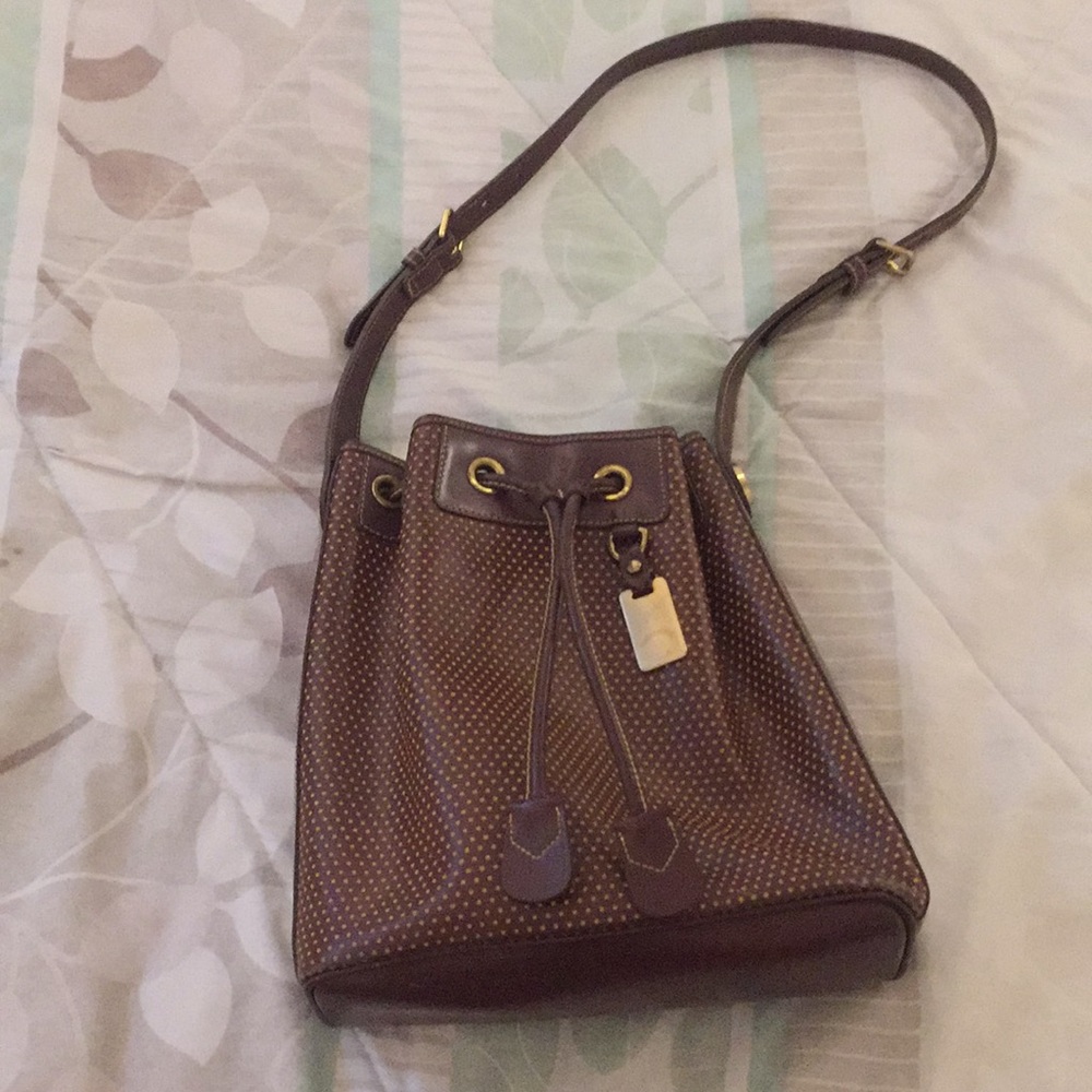 Vintage Dooney & Bourke leather bucket bag
